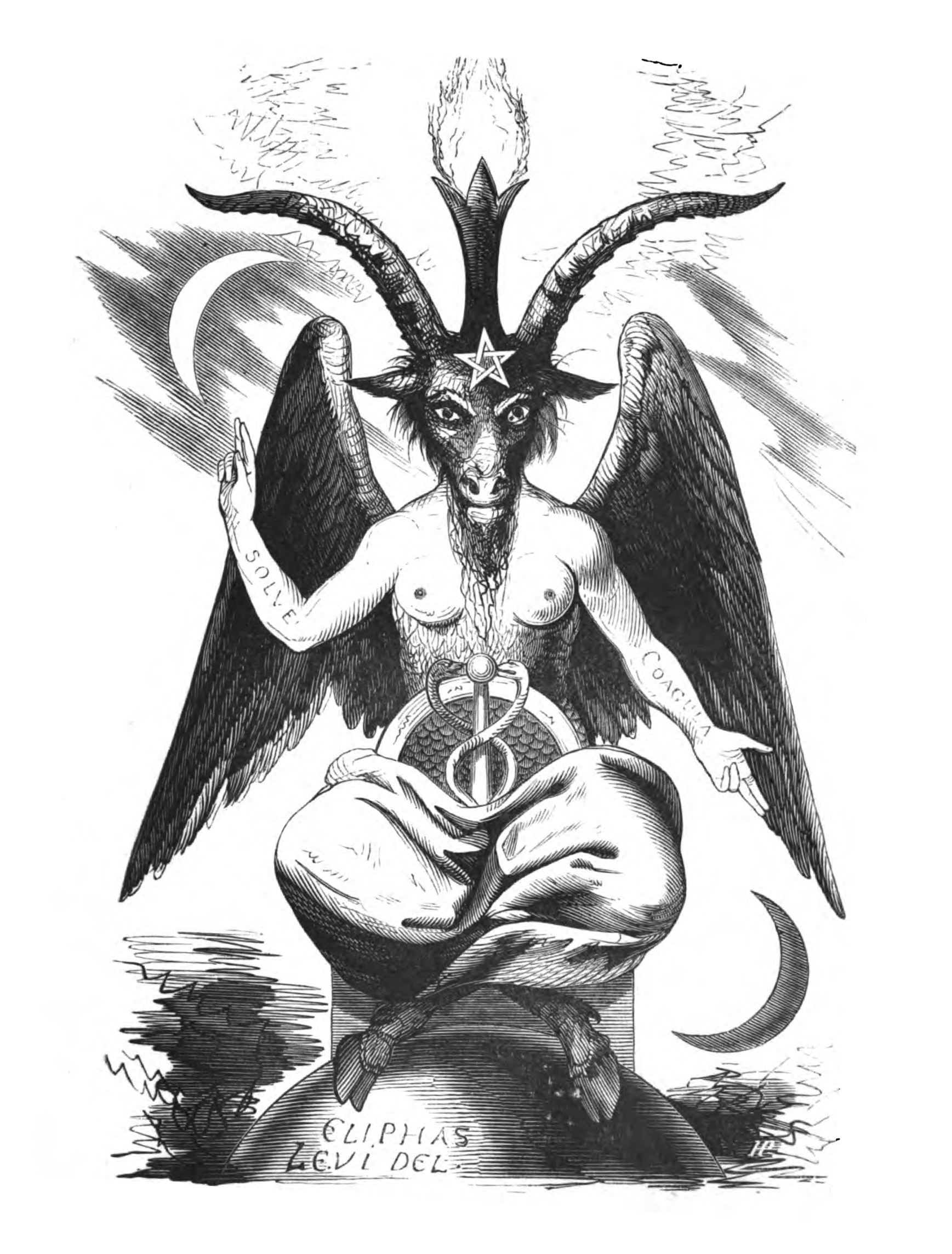 Éliphas Lévi’s nineteenth-century drawing of the Sabbatic Goat
